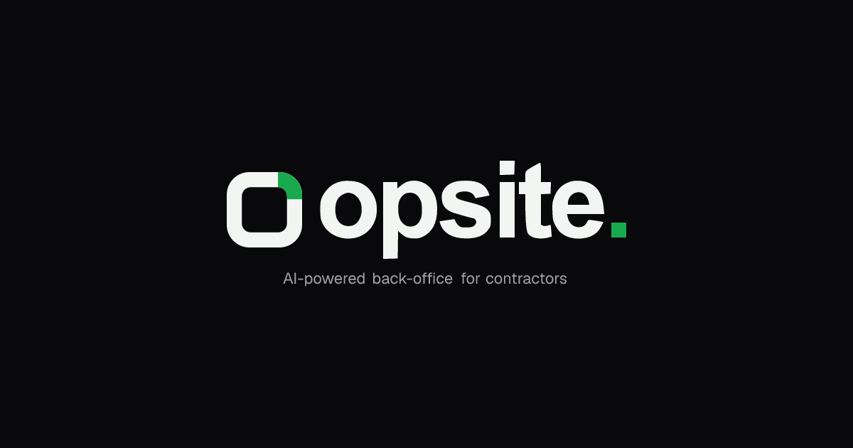 Opsite - Construction Management Software for General Contractors